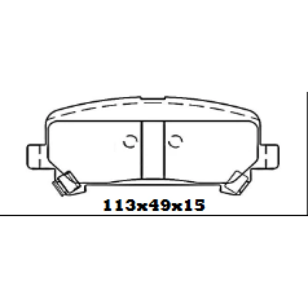 PASTILLAS DE FRENO CHEVROLET COLORADO ( ITAL: 1543 ) - BBP FULLCOPP